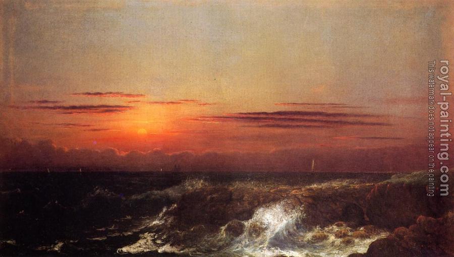 Martin Johnson Heade : Sunset at Sea